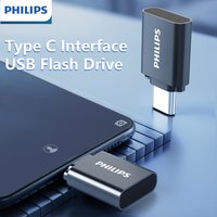 Philips Compact Type-C Storage Stick Fast File Transfer Multi Capacity Plug And Play Mobile Office Flash Drive