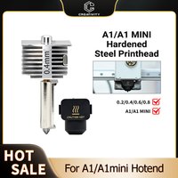 Hotend Kit For Bamboo A1 A1 Mini One-Pieace Stainless Steel Nozzle Hotend 0.2/0.4/0.6/0.8mm For A1 A1Mini 3D Printer