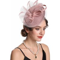Elegant Hair Drop Fascinator Hat Women Party Hats Bridal Wedding Show Race Millinery With Fancy Flower Headpiece