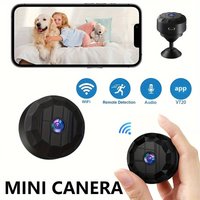 Wireless Mini WiFi Security Camera with Night Vision Motion Detection Rechargeable Battery Easy to Mount & App-Controlled
