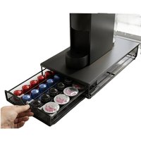 Nespresso Coffee Pod Holder Coffee Pod Storage Drawer for 40pcs OriginalLine Capsules Coffee Machine Stand