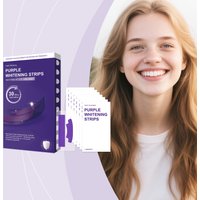 Purple Bright Stain-Removing Teeth Strips, Gentle Ingredients Care Teeth, Clean and Bright, Fresh Breath, Convenient Teeth Strip