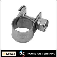 10pcs Stainless Steel Mini Fuel Line Pipe Hose Clamp Clip 6mm‑20mm Optional Size For Small Thin-Walled Hose