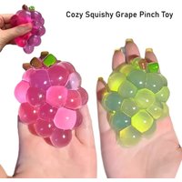 Sticky Fruit Grape Fidgety Toy Squeezing Decompression Manual Toy Anti-anxiety Fruit Elasticity Slowly Rising Toy Creativity