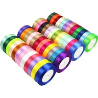 25 Yards/Rolle 4 cm Satinband für Geschenkverpackungen, Schleifenherstellung, Blumensträuße, DIY-Kränze, Nähprojekte, Hochzeit, Party-Dekoration