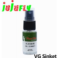 jujufly 20ml bottle fly fishing VG sinket liquid water hydrolyzable wet fly&streamer fly fishing aid-sinking chemical additives