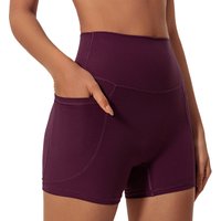 AliExpress hearuisavy Hearuisavy Pockets Workout Gym Legging Women Cycling Shorts Quick-Dry Yoga Clothes Breathable High Waist Sports Shorts Female