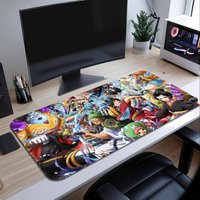 ONE PIECE The protagonist group Mousepad Large Desk Mat Keyboard Ergonomic Office Rubber PC Non-slip Anti-fray Home Custom Game