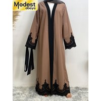 Modest Abaya Ramadan Dubai Robe Femme Musulmane Turkey Kaftan Islamic Clothing Muslim For Women Kimono Caftan Marocain Cardigan
