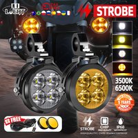 CO LIGHT 4 "LED lampe de travail projecteur antibrouillard lampe de conduite stroboscopique pour BMW R1200GS R1250GS F800 F850 F900 moto SUV ATV 24V