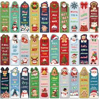 30PCS Alien Christmas Bookmark Decoration Reading Page Book Annotations Students Use Creative Gifts to Mark Cards