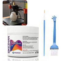 3D Printer Lithium Grease 100g Kit for Lead Screw Linear Rail Bearing Reduce Noise Lubricant Anti-Rust Maintenance with Brushes
