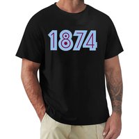Aston Villa 1874 Men T-Shirt Funny Plus Size T Shirts Men's Crew Neck Cotton Tees Short Summer Male