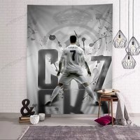 R-Ronaldo Football C-CR7 Colorful Large Tapestry Wall Hanging Cloth Bedroom Flags Decor Wall Art Decor Backdrop Cloth Home Decor
