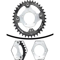 AliExpress NONE Electric Bicycle Chainring With Adapter For Bafang BBS01/02 32T 34T 36T 38T E-bike Chain Rings Crankset Cycling Accessories