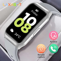 LAXASFIT New 1.45" HD Screen Smartwatch Men Women Bluetooth Call Voice Sport Fitness Tracker Smart Watch For Android IOS