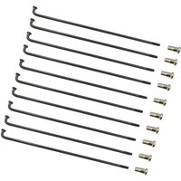 20PCS A Lot 12G Diameter 2.6mm J-bend R Black Color Electric Bike Spokes Material 45# Steel Bicycle Spokes With Brass Nipples
