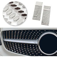 Car Air Intake Grille Decor Sequin Starry Sky Net Trim Sequins For Mercedes Benz A Class W176 A160 A180 A200 A220 A250 2016-2018