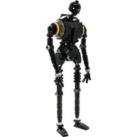 Gobricks MOC klocki do budowy K-2SO Robot Trooper Rogue One zabawki figurki akcji seria kosmiczna budowlana prezent dla dzieci