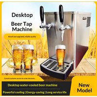 Desktop Draft Beer Dispenser Single Double Nozzle Stainless Steel Quiet Cool Energy Save Thick Foam Insulation Quick Connect Bar