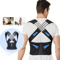 Back Waistband Posture Corrector,Adjustable Shoulder Straightener for Men Women,Full Upper & Lower Back Support Brace,Breathable