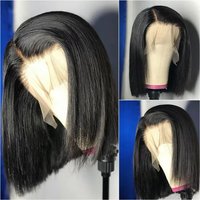 Bob Wig Human Hair 100% 13x6 Lace Frontal Wigs Straight 10 12 Inch 13x4 Lace Front Wigs Original Vietnamese Hair For Black Women