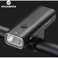 ROCKBROS 600LM Bike Front Light Waterproof IPX6 Type-C Rechargeable MTB Road Bicycle Headlight Aluminum Alloy Cycling Flashlight