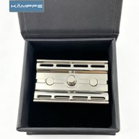 KAMPFE Old fashioned Safety Manual CNC machined Closed comb Stainless steel polished Razor Head Father’s Day gift