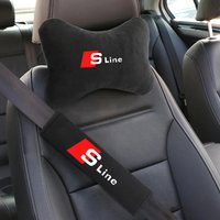 Fashion New Car Seat Head Neck Rest Cushion Headrest Pillow Pad Auto Accessories for Audi A4 A3 A5 A6 A1 A7 A8 Q2 Q3 Q5 Q7 Q8 TT