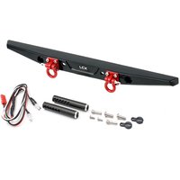 LCX Racing 1/10 RC Crawler Aluminum Rear Bumper for Traxxas TRX4 Axial SCX10 II III PRO Gen8 Gen9 Upgrades Parts Accessories