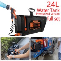 Car Mounted 24L Water Tank Large Capacity Portable Camping Water Storage Bucket Detachable Faucet for Outdoor Travel Driving
