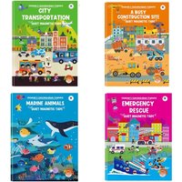 Magnetic Quiet Sticker Toy Book for Children, Reusable Toy Gifts for Children's Concentration and Creative Thinking Training