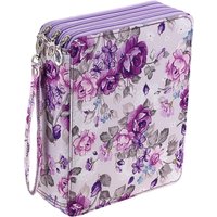 200 Slots Colored Pencil Case Pencil Holder Pen Bag Large Capacity Pencil Organizer with Handle Strap Handy for Colored Pencil