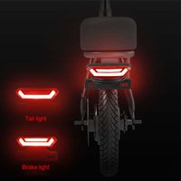 AliExpress NONE 36V 48V Ebike Light Lamp Bike Brake Light Ebike Rear Light 4 Pin Wiring ABS Plastic Material Brake Light Function
