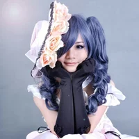 Long Curly Cosplay Gray Wigs Synthetic Hair Kuroshitsuji Black Butler Ciel Phantomhive Costume Peruca Pelucas for Men Women