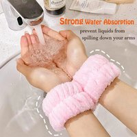 Wrist Washband Microfiber Wrist Wash Towel Band Wristband Scrunchies for Wash Face Absorbent Wrist Sweatband for Women Headband