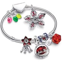 DIY Charm Plata De Ley925 Silver Monster Activity Flower Pendant Bead Original Women's Bracelet DIY Jewelry New Style