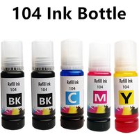 104 Ink Compatible with Epson 104 Ink Bottle for Epson ET-2710 2711 2712 2714 2715 2720 2721 4700 2726 3700 3750 4750 2821 Print