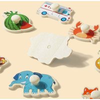 Multifuncional Wooden Cognitive Alphabet Letters Animals Montessori Parent Unisex Interactive Vehicle Hand Grab Boards
