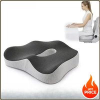 Ergonomic Memory Foam Tailbone Cushion Non-Slip Breathable Seat Pad for Car Office Chair