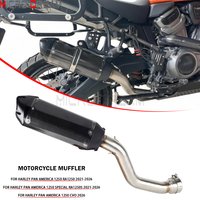 Motorcycle Exhaust System Slip-On Muffler Pipe W/Mounting Screw For Harley Pan America 1250 RA1250 RA1250S 2021-26 1250 CVO 2026