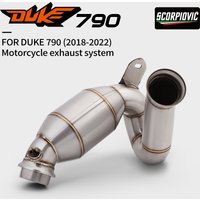 For DUKE 790 Duke 890 R 790 Adventur R 790 R Rally 2018 - 2026 Motorcycle Modify Mid Link Pipe Exhaust Escape various styles