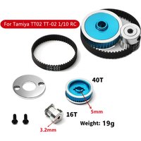 RC Car Belt Drive Transmission Gear System For Tamiya TT02 1/10 Upgrade