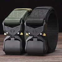 Plus Large LONG Size 125 150 170cm Men Belt Outdoor Tactical Multi-Function Buckle Nylon Alloy Buckle Belts Sports Canvas Belts