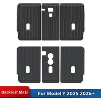 Backrest Mats for 2025 2026 Tesla Model Y Juniper 5-Seats All Weather TPE Rear Back Seat Covers Y Standard Premium Performance