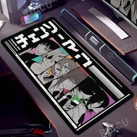 Anime Chainsaw Man Reze Large Mouse Pad XXL Laptop Non-slip PC Keyboard Carpet Office Gaming Accessories Kawaii Makima Table Pad
