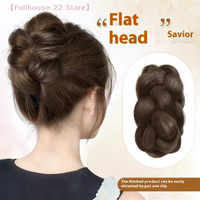 【MAX-22】Hair Clips For Hair Wig Synthetic Braid Natural Hair Bun Updo Fluffy Hair For Women Daily Wear Hair Accessories