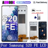 Wyświetlacz AMOLED LCD do Samsung Galaxy S20 FE 4G/5G, ekran dotykowy, digitizer do Samsung S20 FE G780F G781B, wymiana ekranu