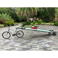 Adjustable Width Kayak Trolley Cart Nylon Kayaking Equipment Carrier Trailer Dolly 1-Person Capacity Kayak Trailer
