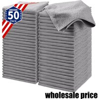 Wholesale Price Thicken Microfiber Car Cleaning Towels Soft Quick Drying Car Windows Mirrors Wiping Rags Car Home Clean Cloths